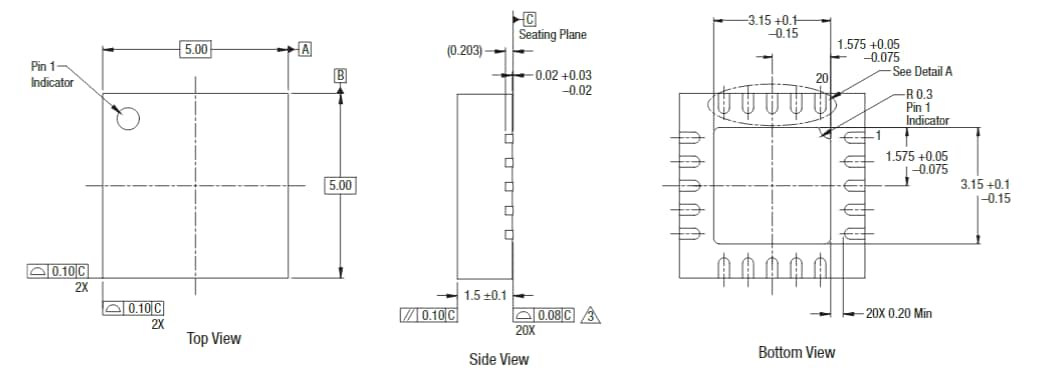 Mechanical Drawing - Skyworks Solutions Inc. SKY1224x SPDT Switches